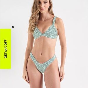 NWT ONEONE Swimwear bikini (Kameron top and Jesse bottom, Lalaria pattern)